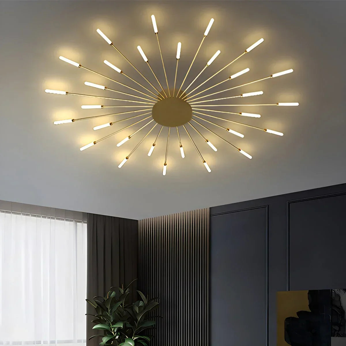Fireworks Starburst Ceiling Light - Orntli