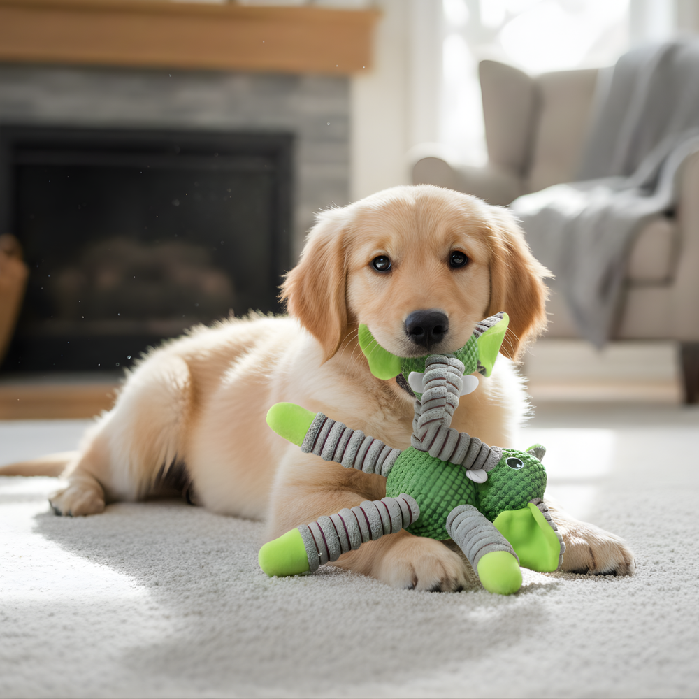 FlexiTrunk │ Jouet de traction pour chien en forme d'animal extensible