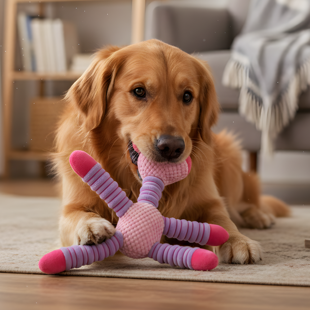 FlexiTrunk │ Jouet de traction pour chien en forme d'animal extensible