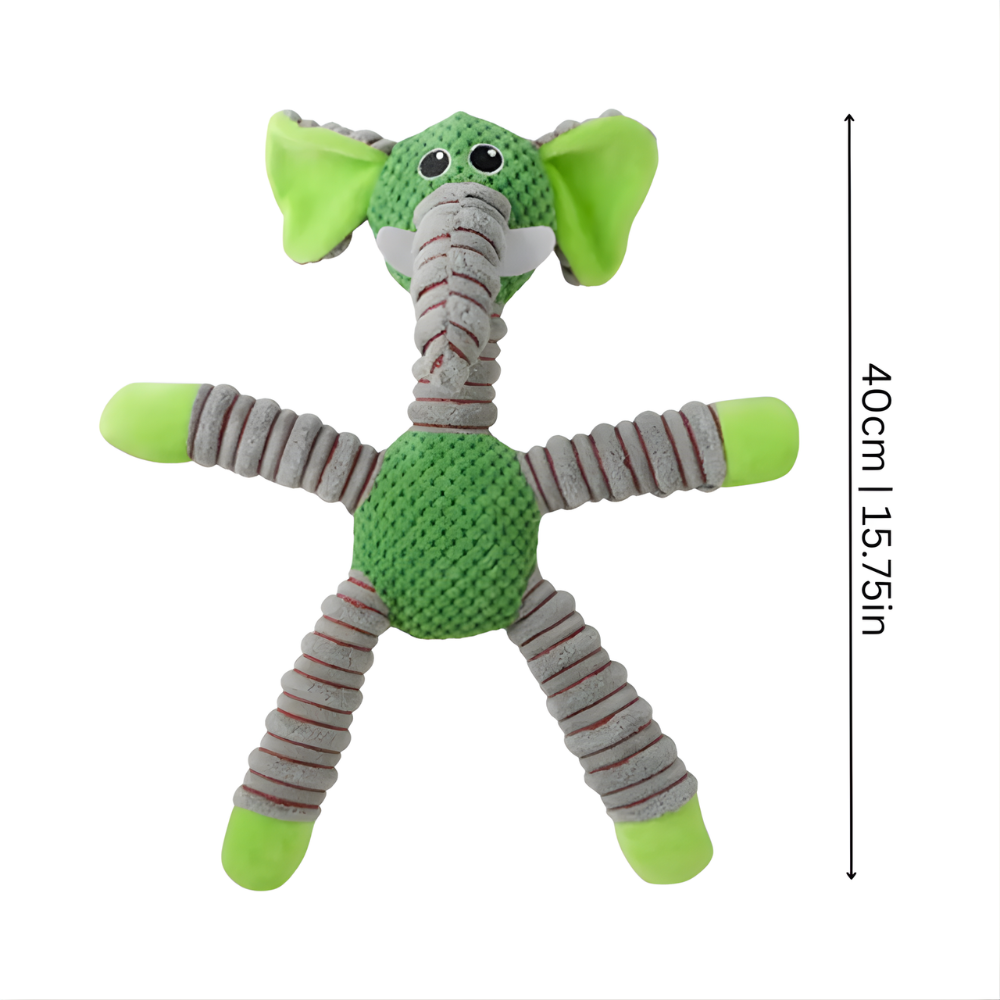 FlexiTrunk │ Jouet de traction pour chien en forme d'animal extensible