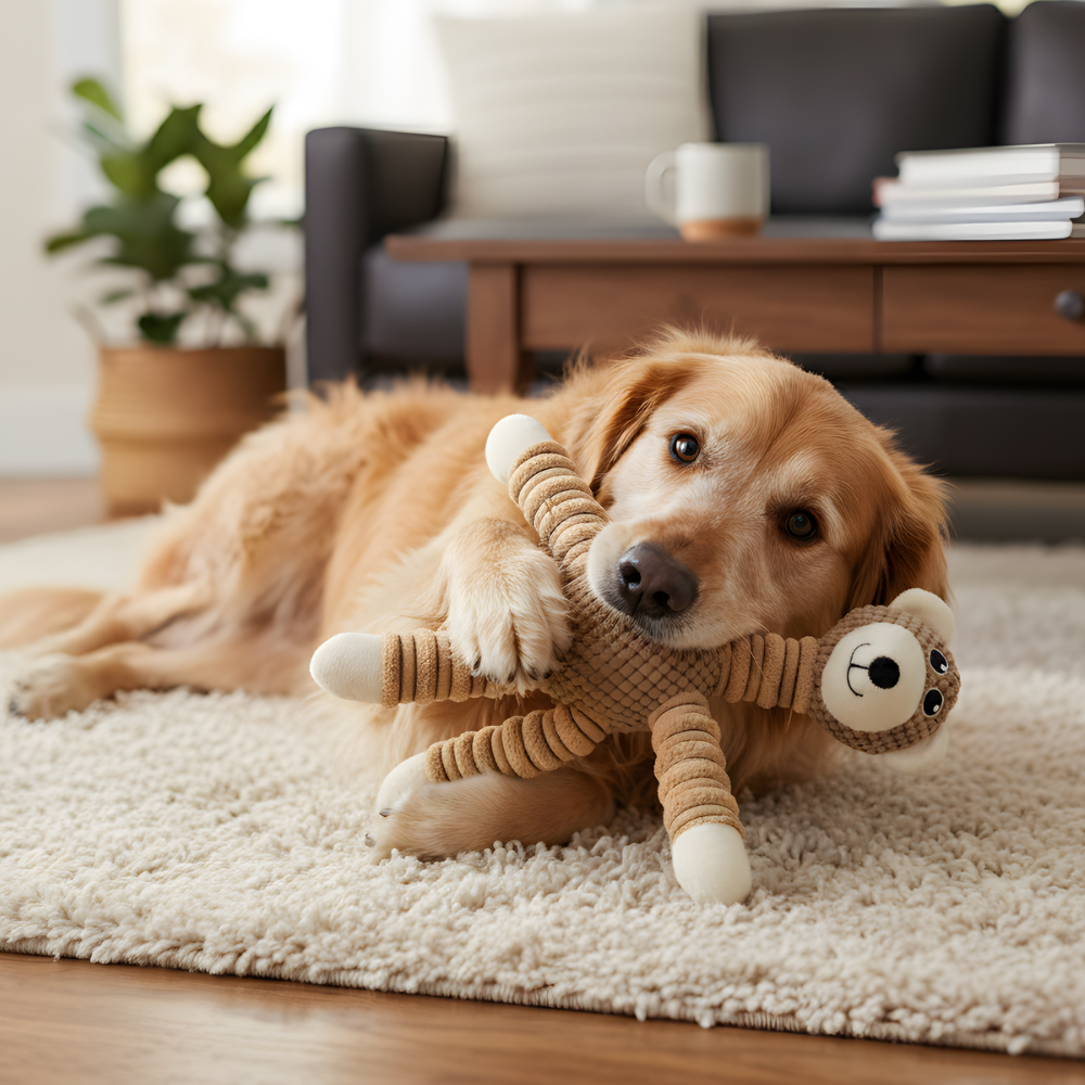 FlexiTrunk │ Jouet de traction pour chien en forme d'animal extensible