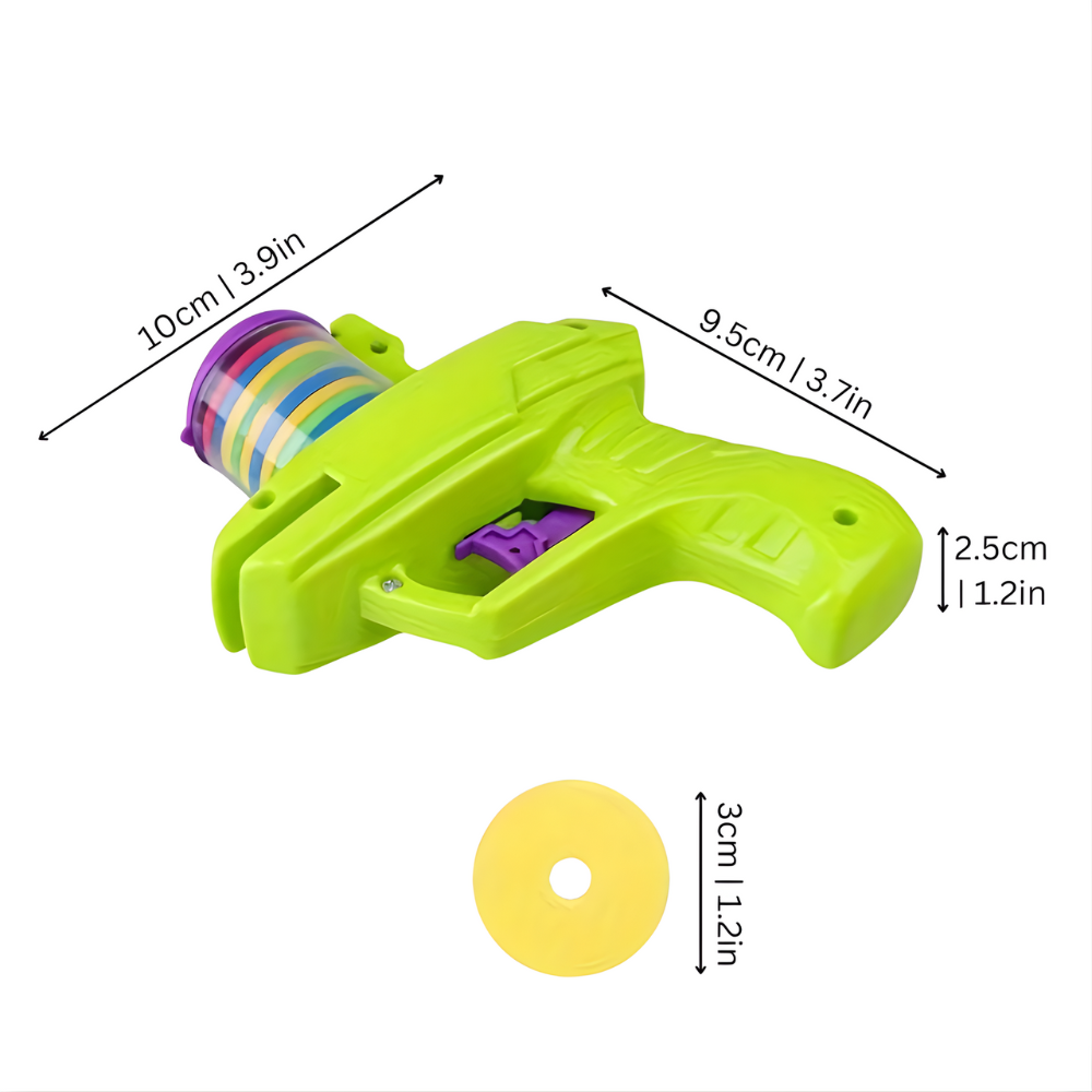 FlyDisc 高く飛ぶフォームディスクランチャー - 追いかけ遊び用おもちゃ