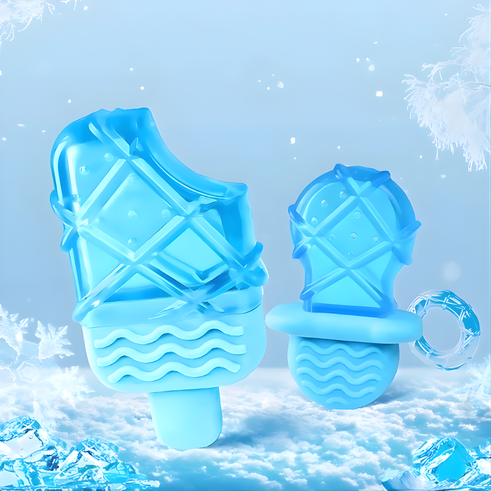 Jucărie de ros răcoritoare FrostBite pentru câini, congelabilă - relief texturat