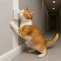 GentleGlide 壁掛け式猫用グルーミングブラシ - しなやかなブラシ毛