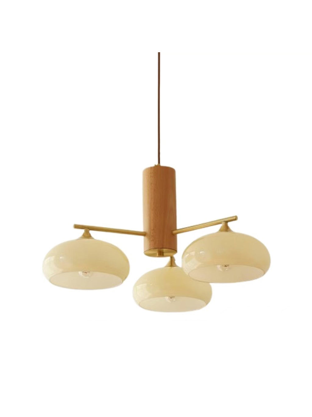 Medieval Log Style Vintage Glass Chandelier | Esilora