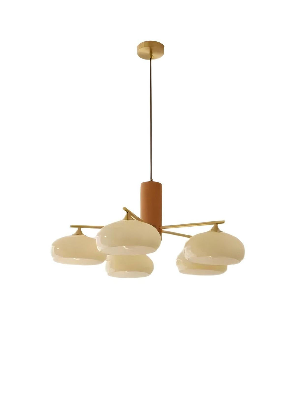 Medieval Log Style Vintage Glass Chandelier | Esilora