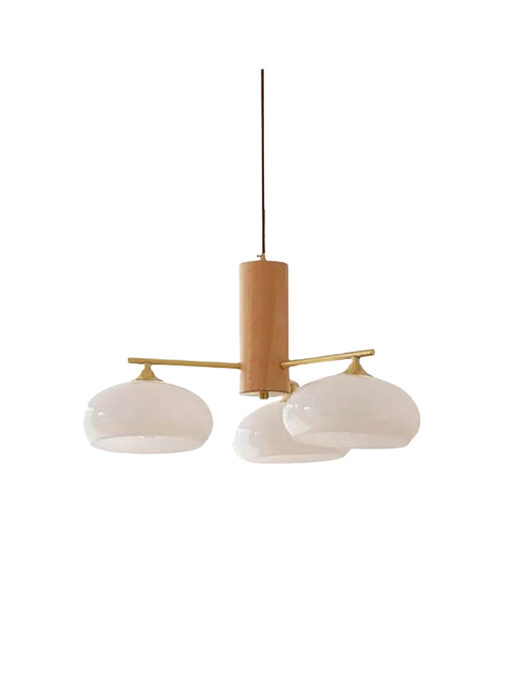 Medieval Log Style Vintage Glass Chandelier | Esilora