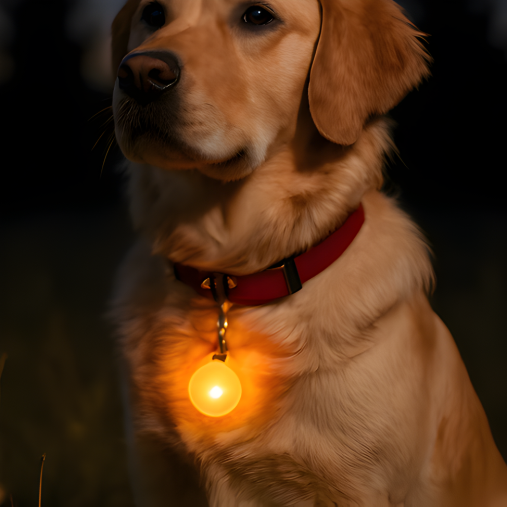 Zgardă de siguranță luminoasă GlowGuard pentru câini — Vizibilitate nocturnă cu clips