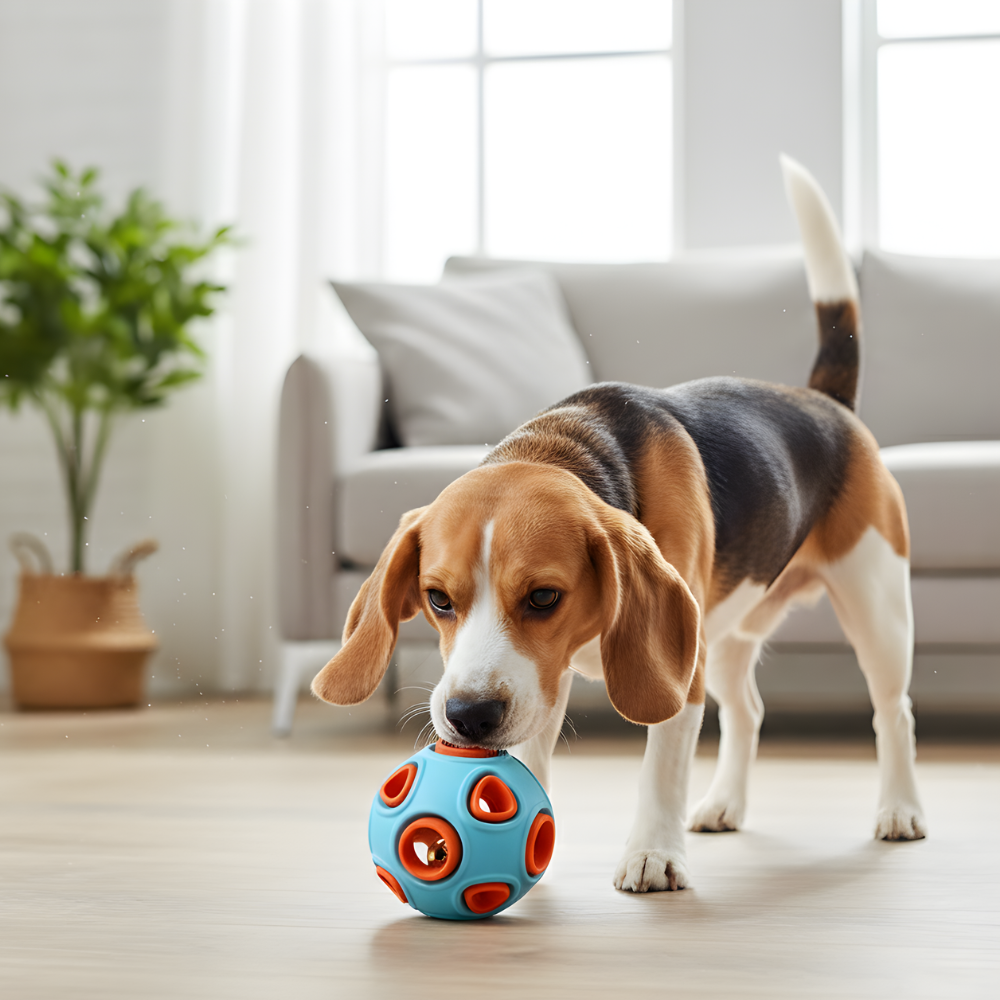 GlowOrbit インタラクティブ犬用噛むボール - 動きで光る