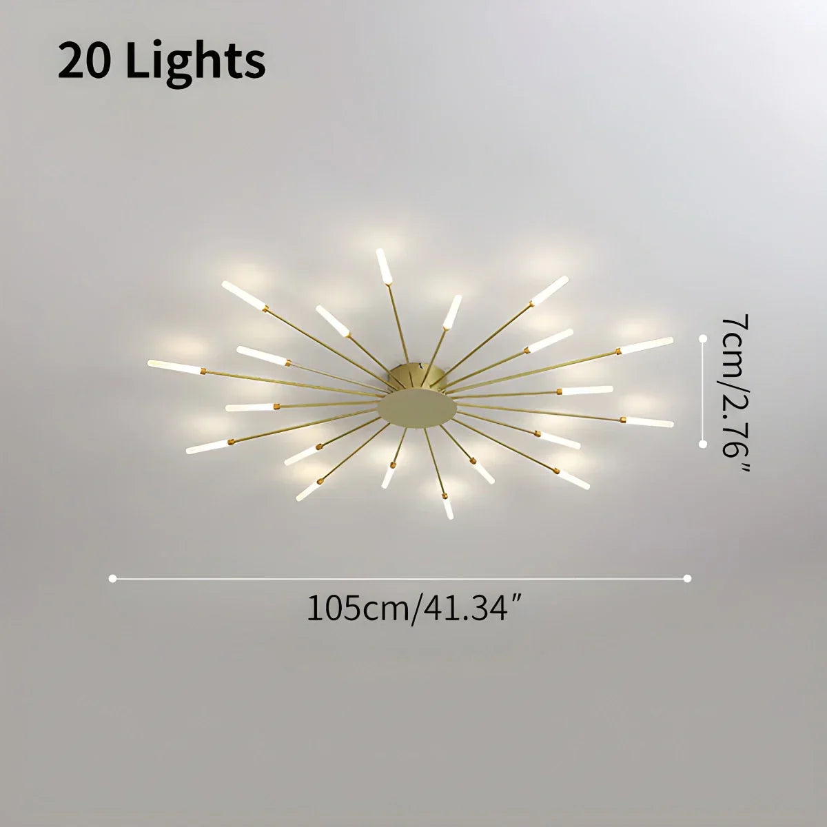 Fireworks Starburst Ceiling Light - Orntli