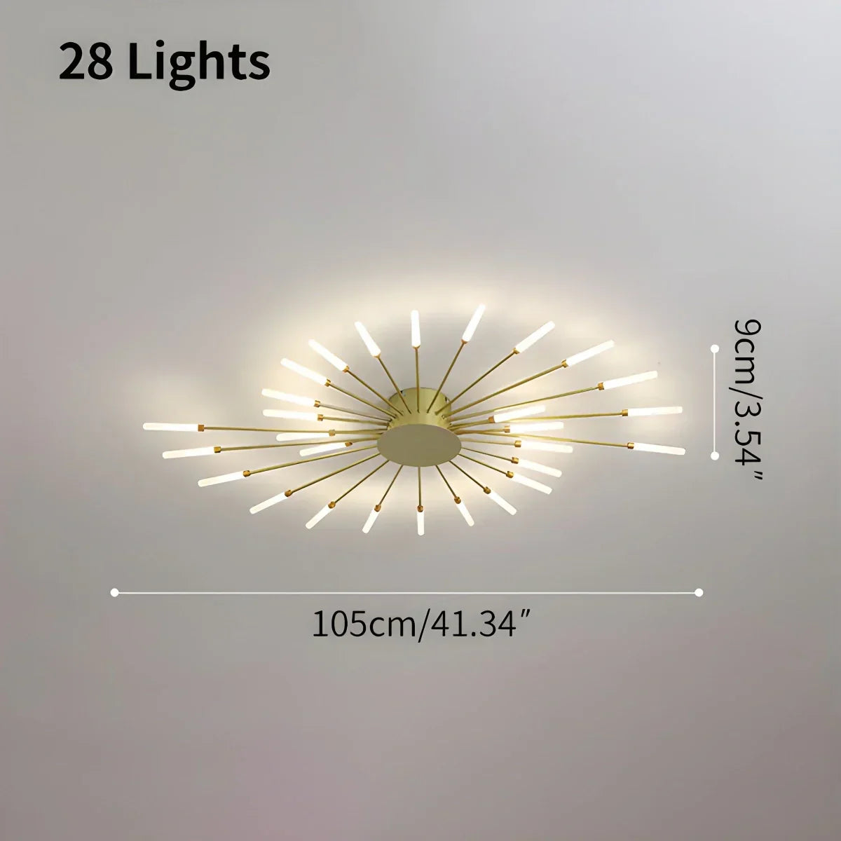 Fireworks Starburst Ceiling Light - Orntli