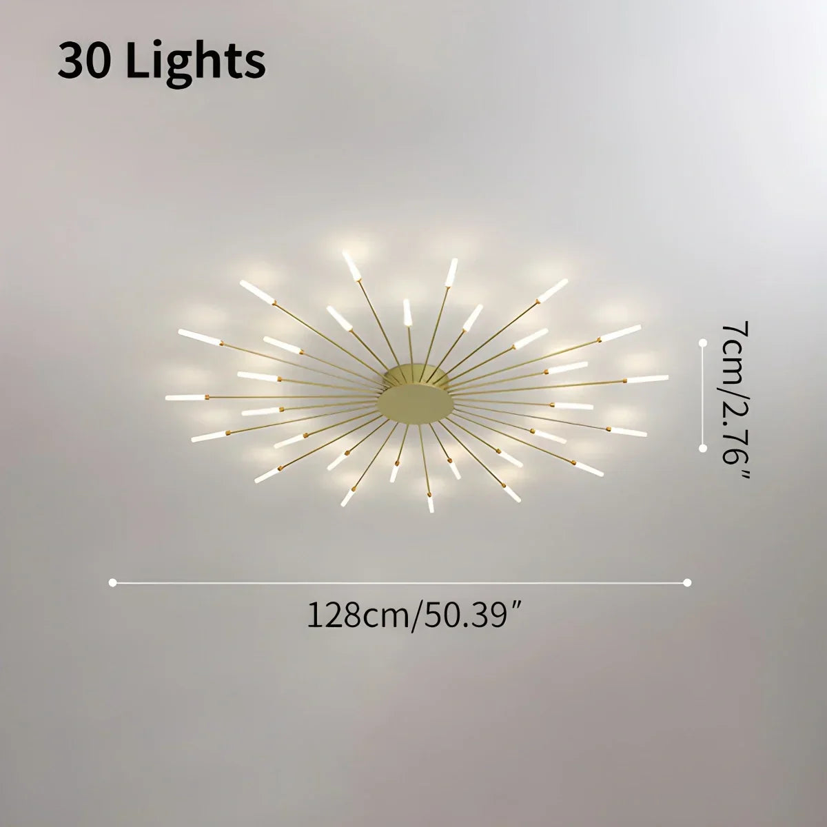Fireworks Starburst Ceiling Light - Orntli