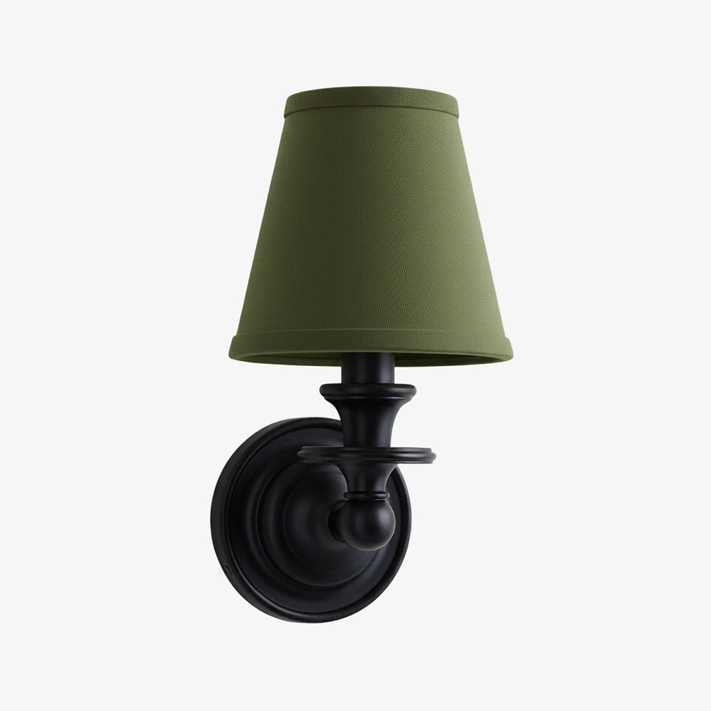 Rowan Drum Shade Wall Sconce – Fabric Sconce Light for Cozy Cottage Lighting | Esilora