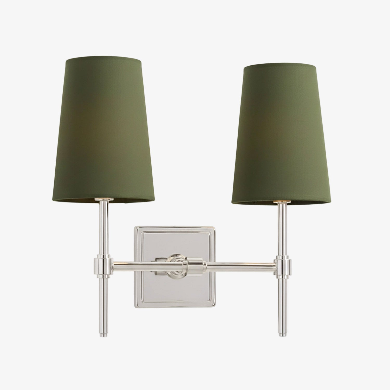 Rowan Elegant White-Linen Shade Wall Lamp – Retro Metal Wall Light for Bedroom & Hallway | Esilora