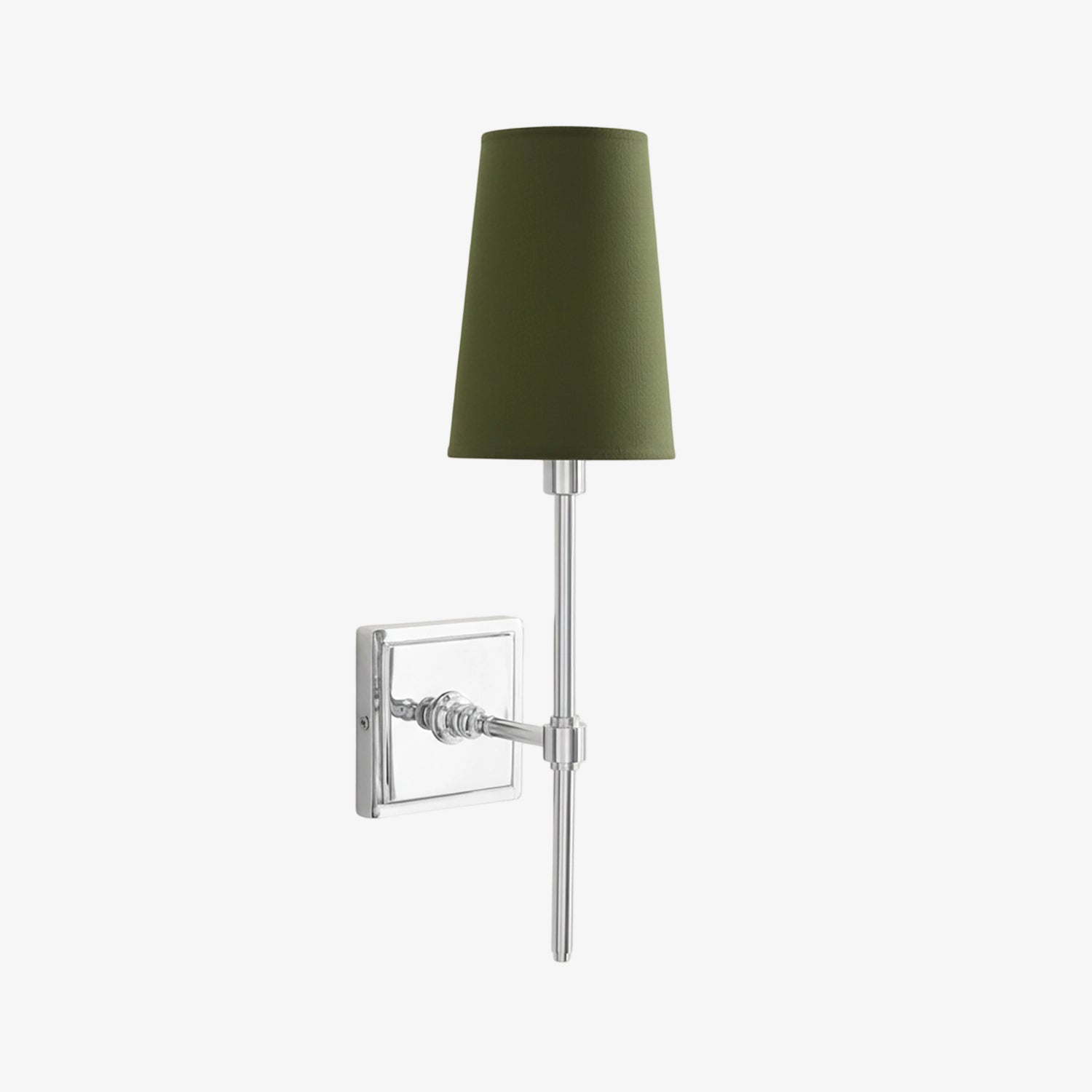 Rowan Elegant White-Linen Shade Wall Lamp – Retro Metal Wall Light for Bedroom & Hallway | Esilora