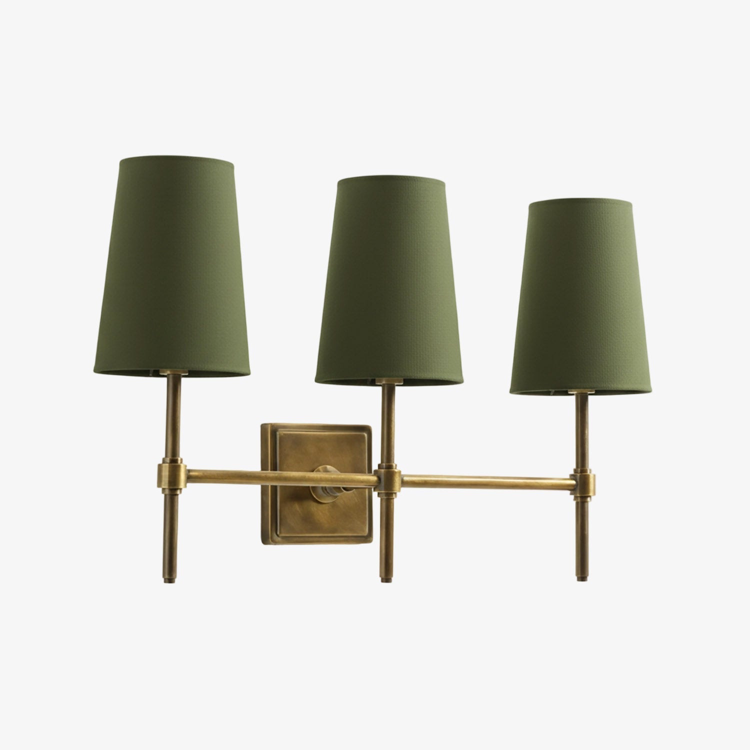 Rowan Elegant White-Linen Shade Wall Lamp – Retro Metal Wall Light for Bedroom & Hallway | Esilora
