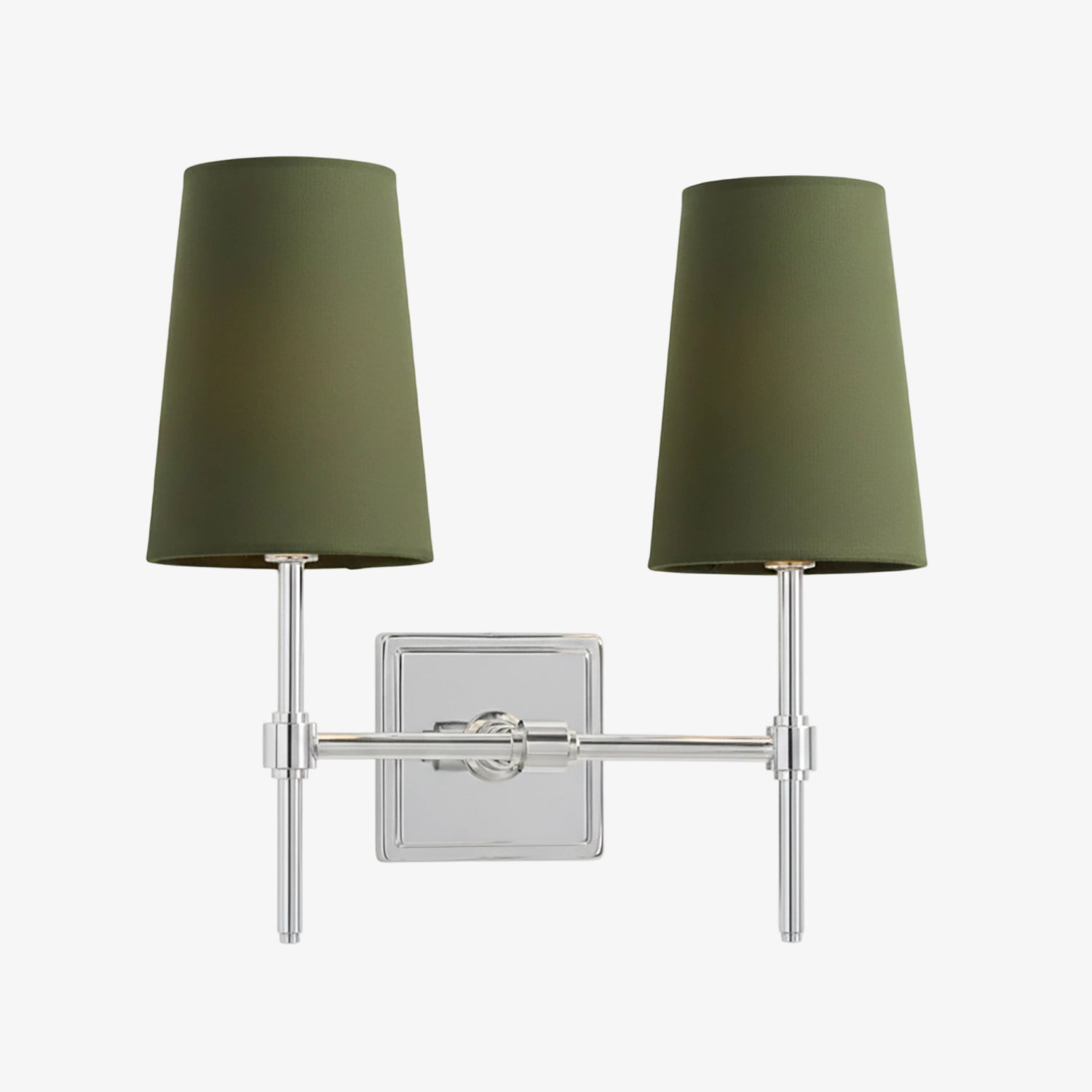 Rowan Elegant White-Linen Shade Wall Lamp – Retro Metal Wall Light for Bedroom & Hallway | Esilora