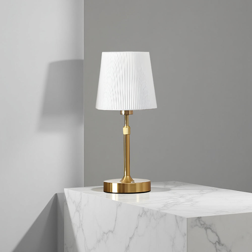 Modern Aluminum Table Lamp — Dimmable LED, Wireless, Warm White Illumination