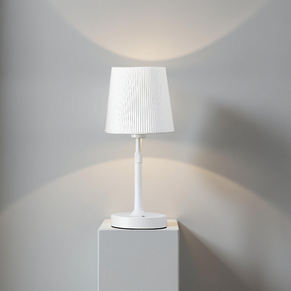 Modern Aluminum Table Lamp — Dimmable LED, Wireless, Warm White Illumination