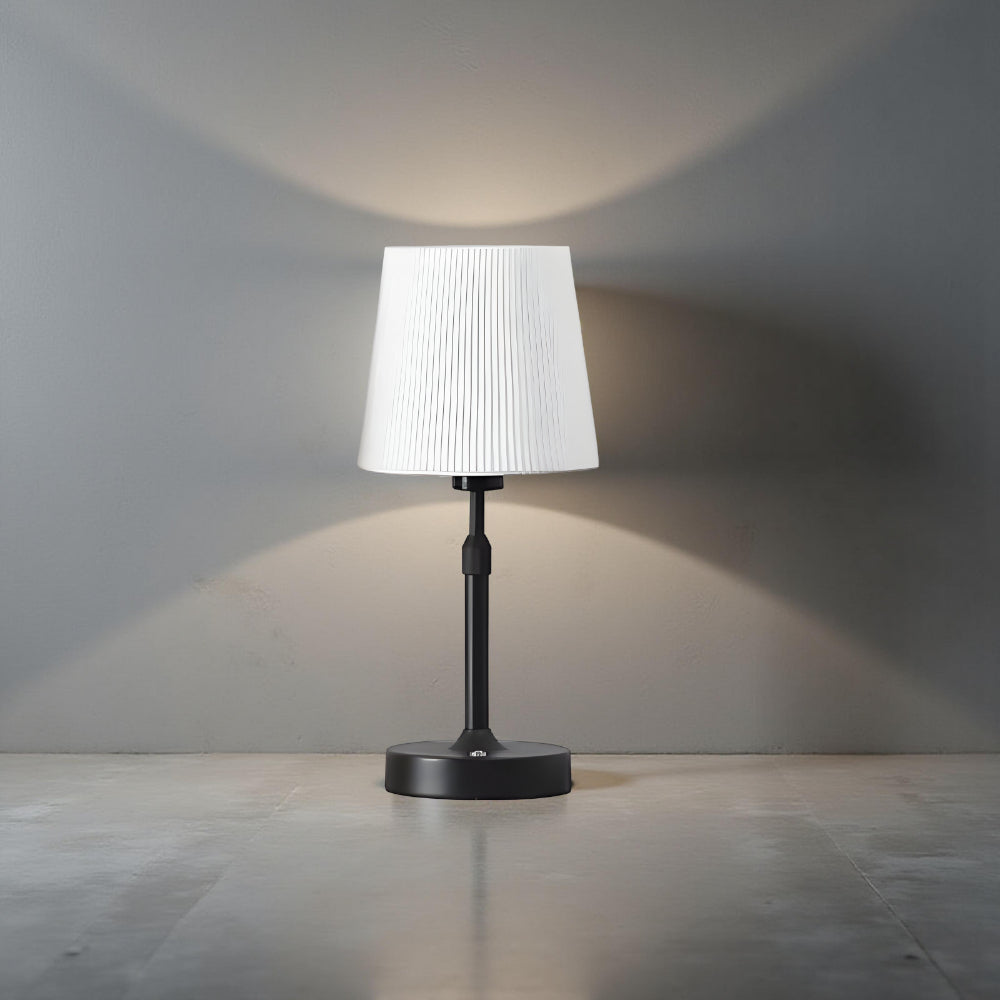 Modern Aluminum Table Lamp — Dimmable LED, Wireless, Warm White Illumination