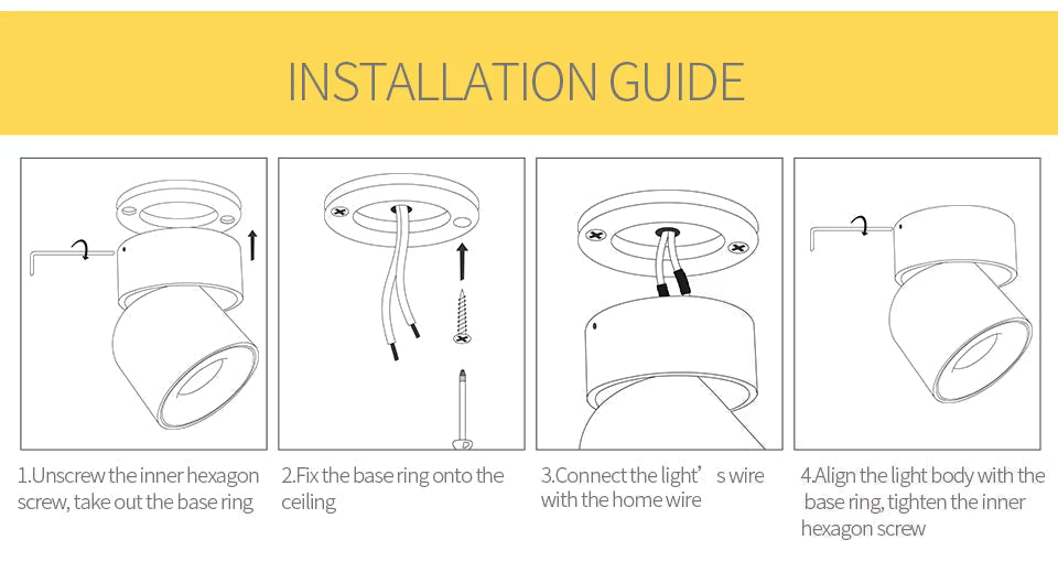 Modern Surface Mounted Spotlights for Contemporary Interiors