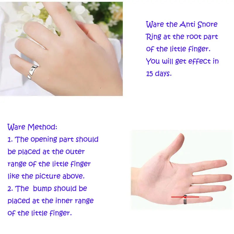 Magnetic Anti-Snore Sleep Aid Ring