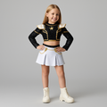 Costum de cosplay pentru copii, alb-negru