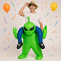 Fato insuflável de extraterrestre para adultos para o Halloween