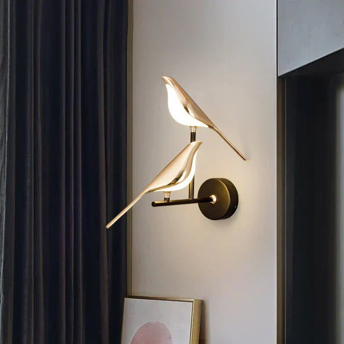 Lampada da parete Auralite — LED magnetico dimmerabile, finitura lussuosa, 4 stili