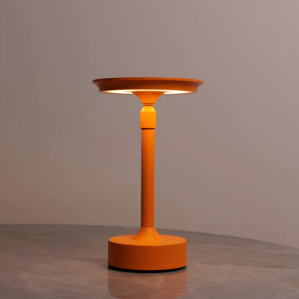 Modern Aluminum Table Lamp — Dimmable LED, Wireless, Warm White Illumination