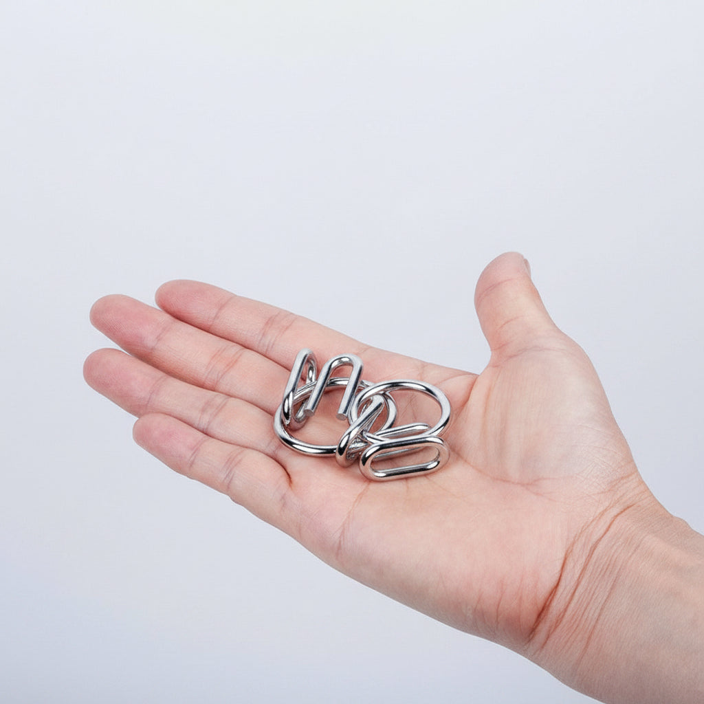 Juego de rompecabezas de lógica de metal para niños