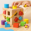 Wooden Peg Game — Colorful Shape Sorting Learning Toy