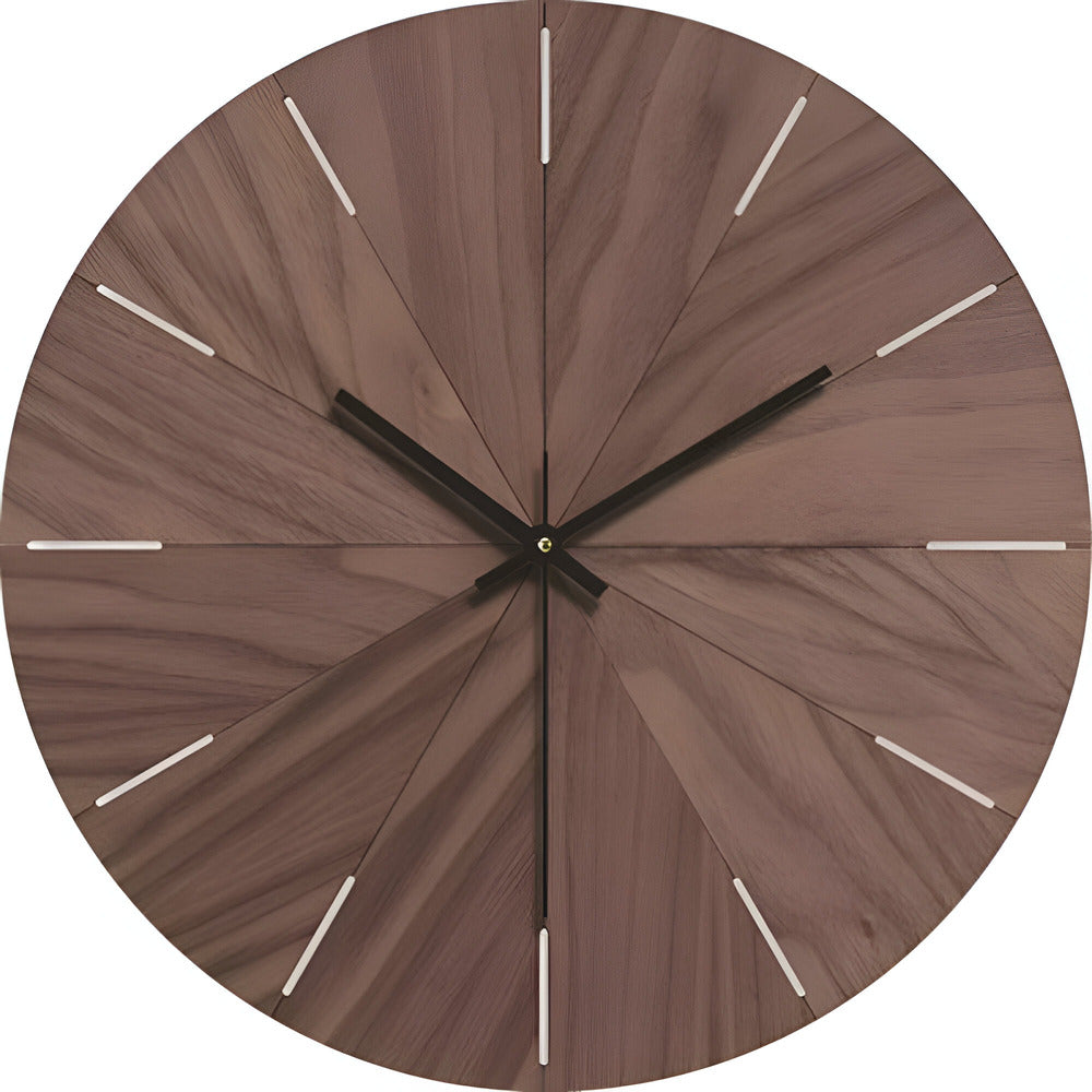 Silent Quartz Movement Wooden Wall Clock – Minimalist Design - Esilora
