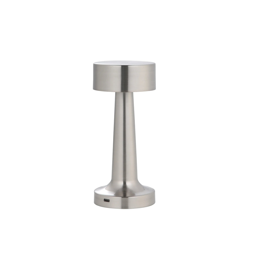 Modern Gold Metal LED Table Lamp — Cordless Touch Dimming