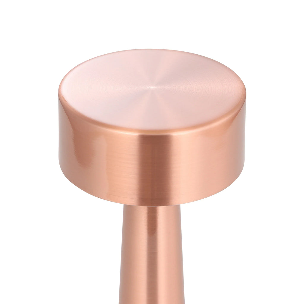 Modern Gold Metal LED Table Lamp — Cordless Touch Dimming