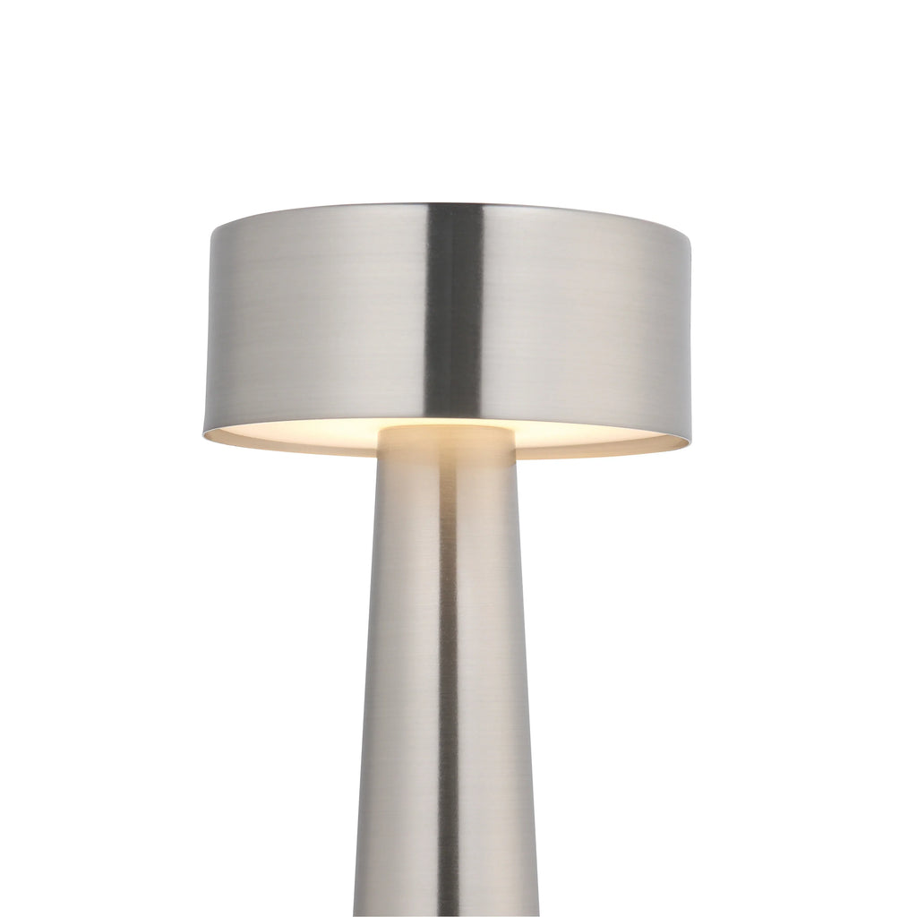 Modern Gold Metal LED Table Lamp — Cordless Touch Dimming