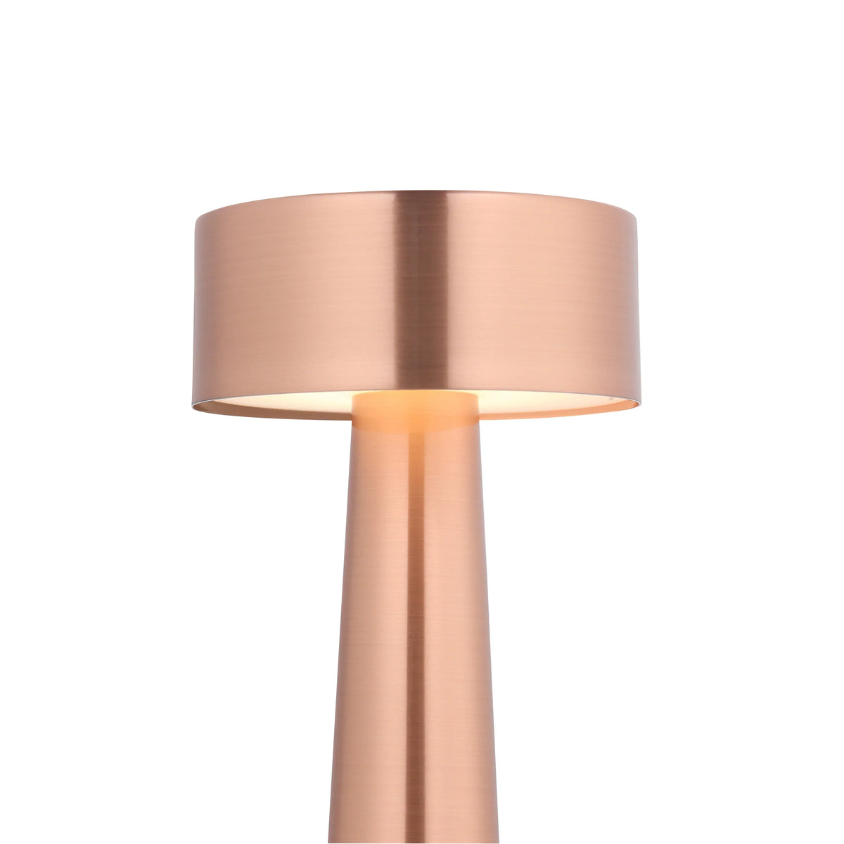 Modern Gold Metal LED Table Lamp — Cordless Touch Dimming
