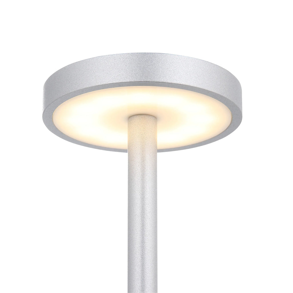 مصباح طاولة LED ذهبي عصري — محمول، قابل لتعتيم الإضاءة باللمس