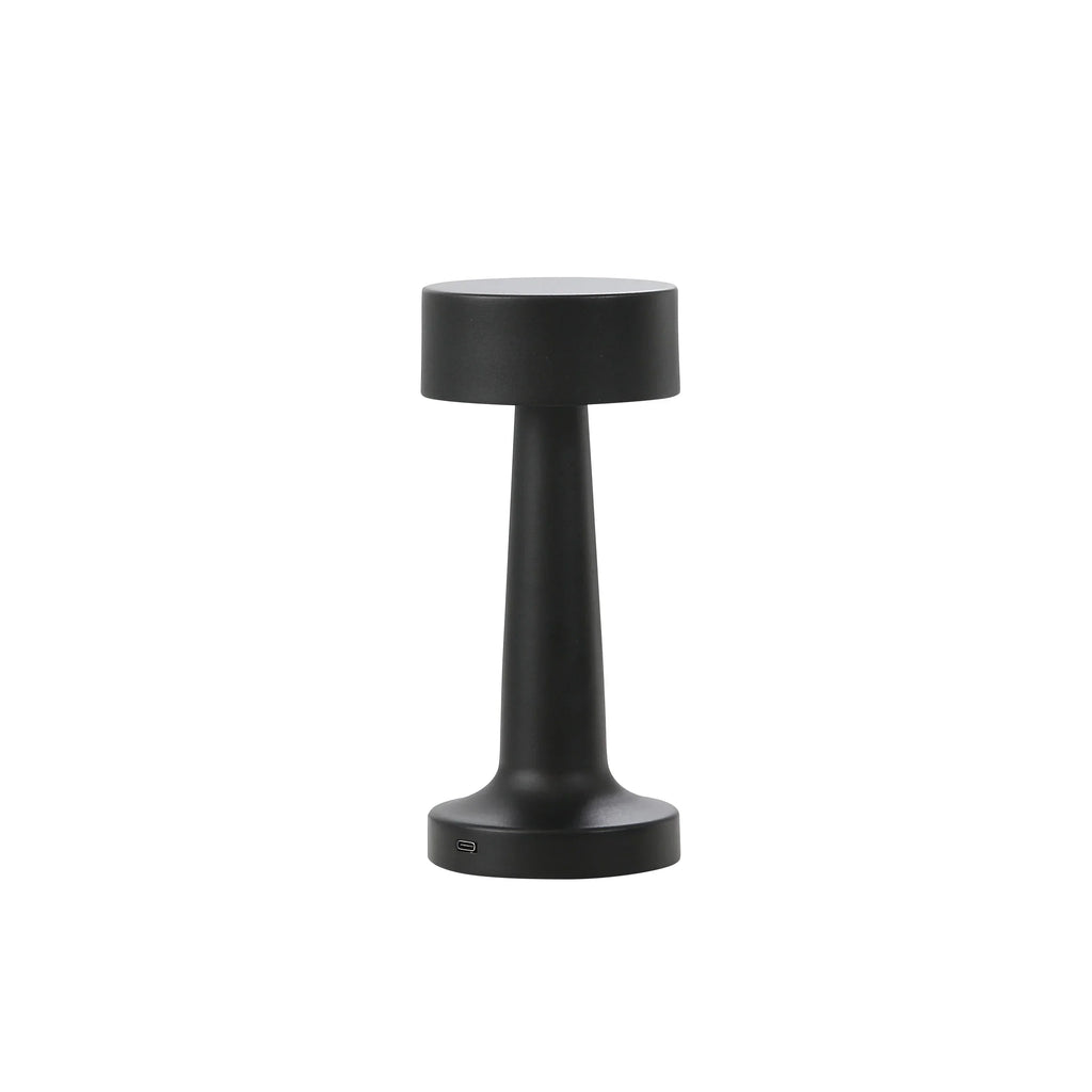 Modern Gold Metal LED Table Lamp — Cordless Touch Dimming
