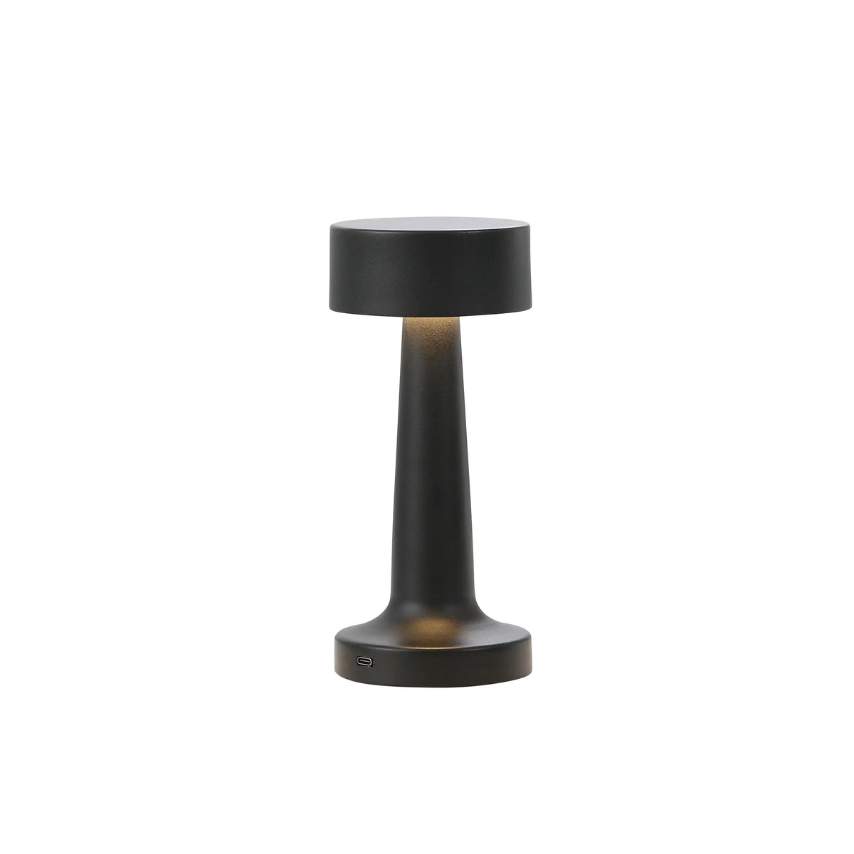 Modern Gold Metal LED Table Lamp — Cordless Touch Dimming