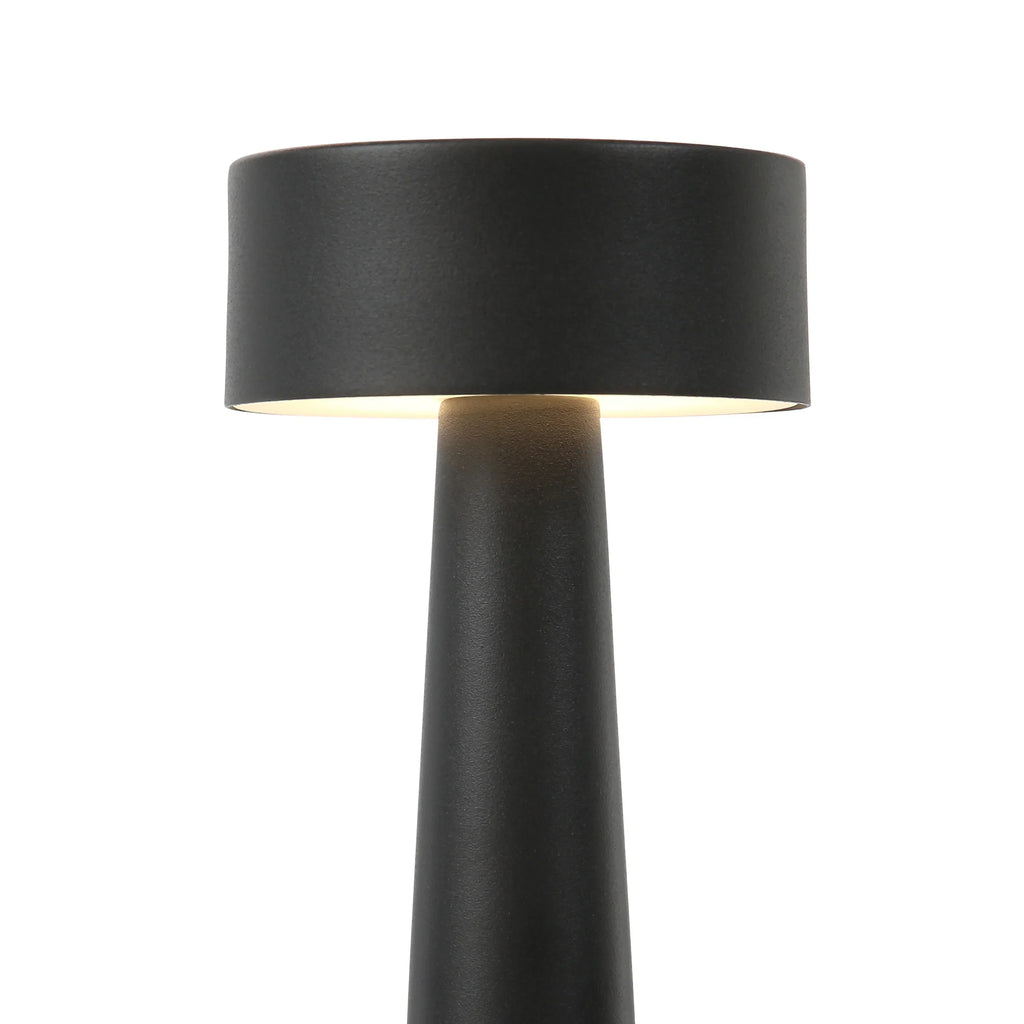 Modern Gold Metal LED Table Lamp — Cordless Touch Dimming