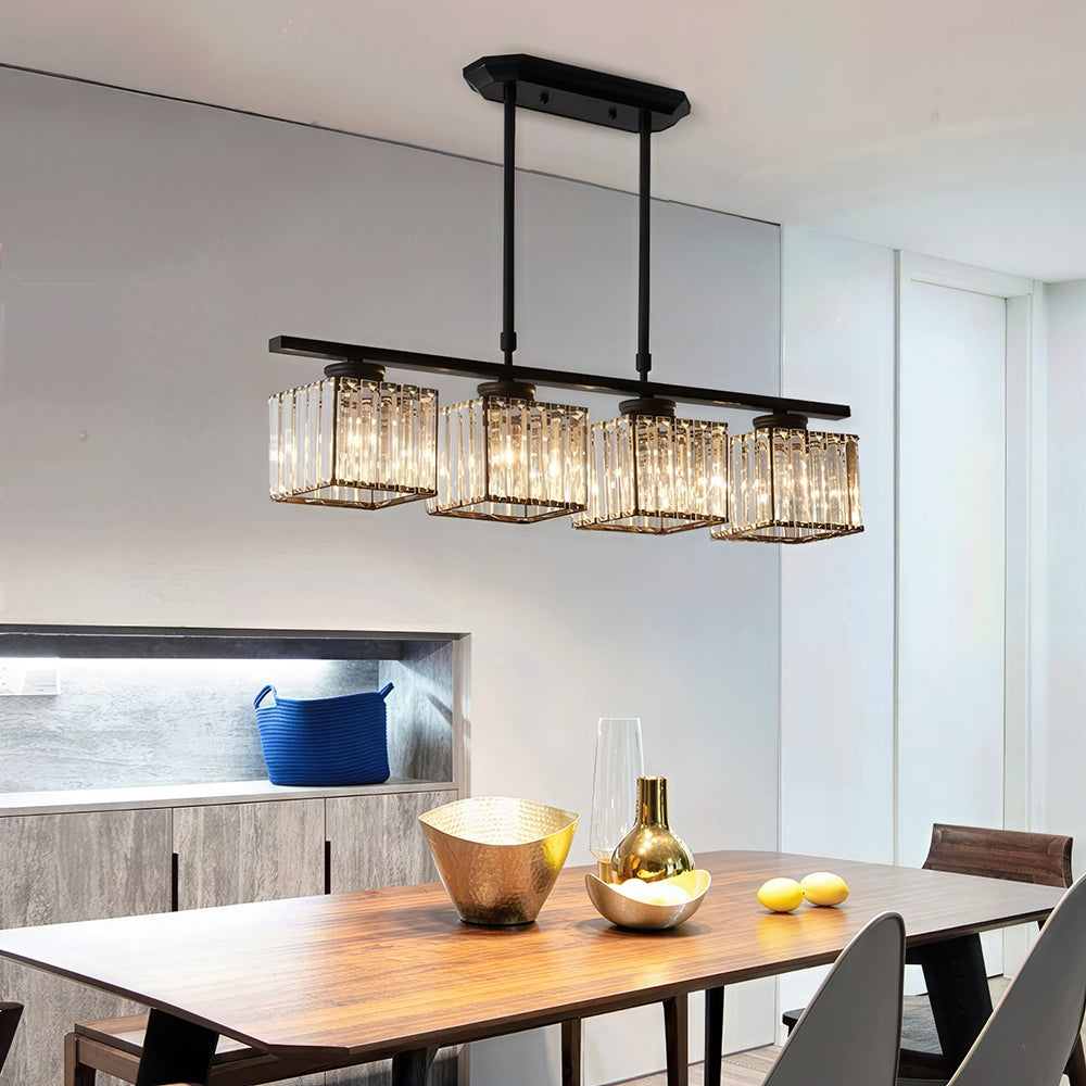 Artesso Art Deco Pendant Lamp — Glass Shades, Adjustable Height
