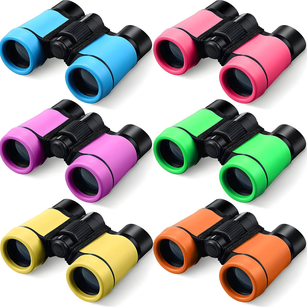 Binoclu de jucărie pentru copii, 4x30 mm — design compact, prindere sigură