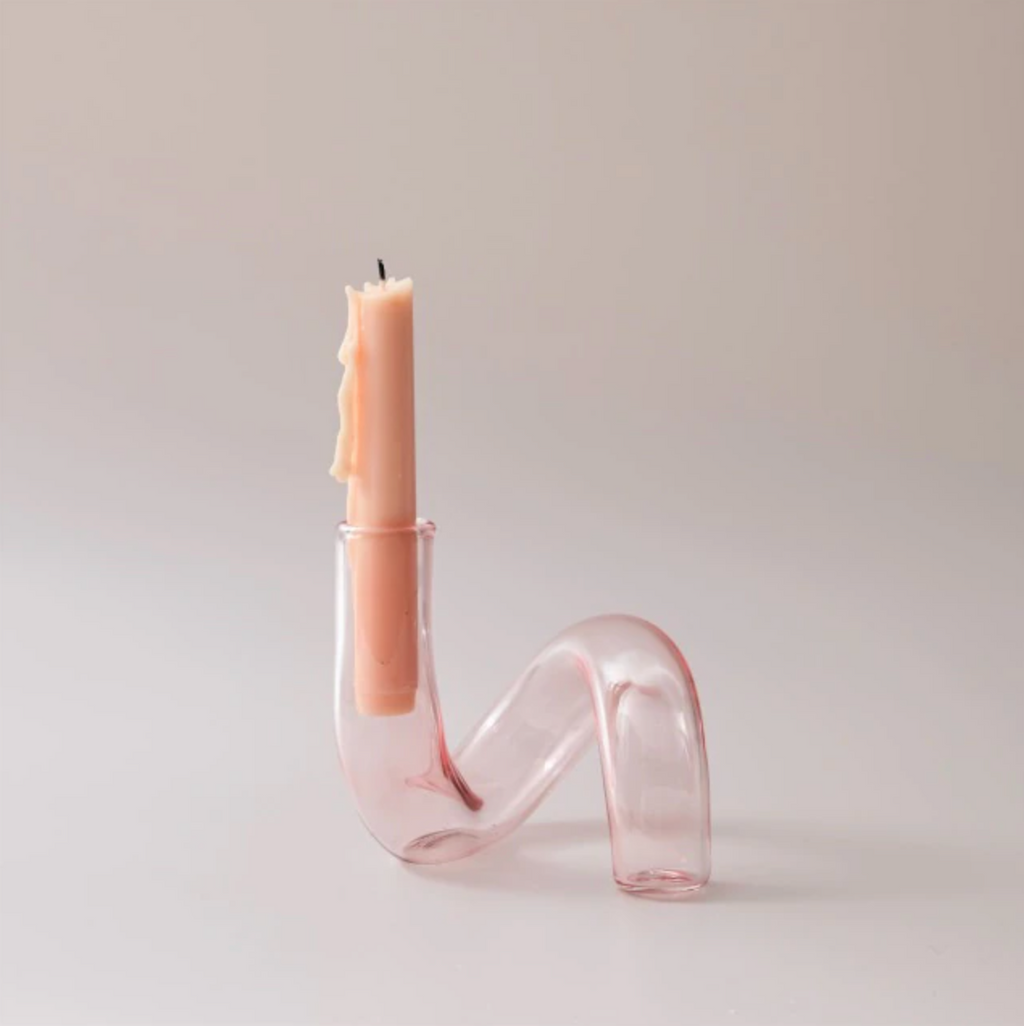 Jarrón de vidrio de borosilicato Aurevio — diseño de asa tintada, resistente