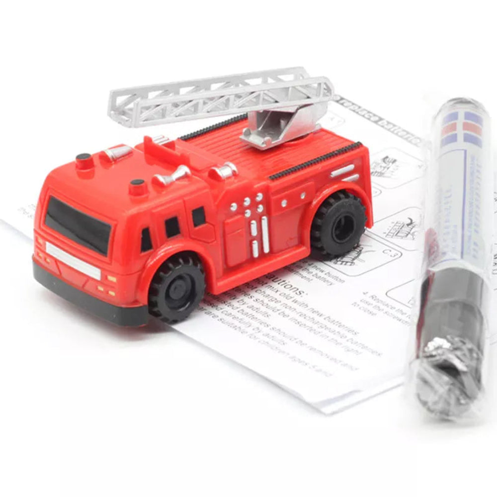 Carro-robô seguidor de linha com sensores — brinquedo educativo interativo para seguir percursos