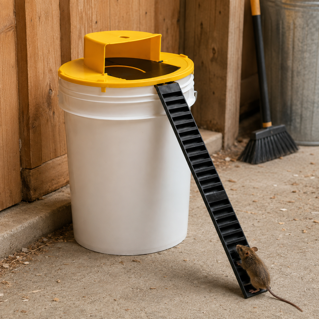 Humane Bucket Mouse Trap — Auto-Reset Rodent Control