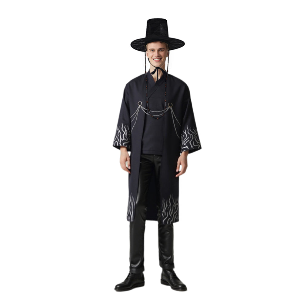 Set de costum de cosplay negru pentru copii