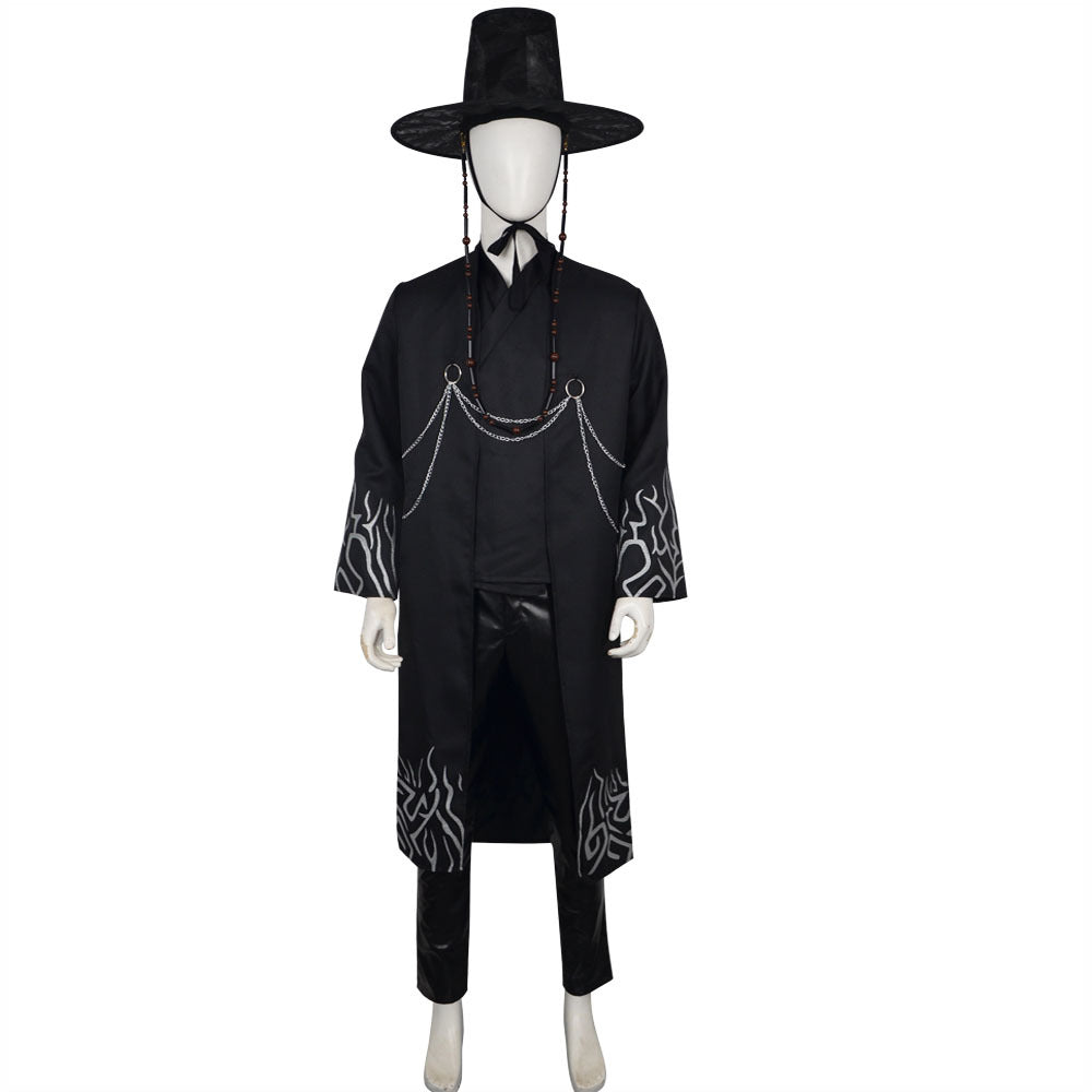 Set de costum de cosplay negru pentru copii