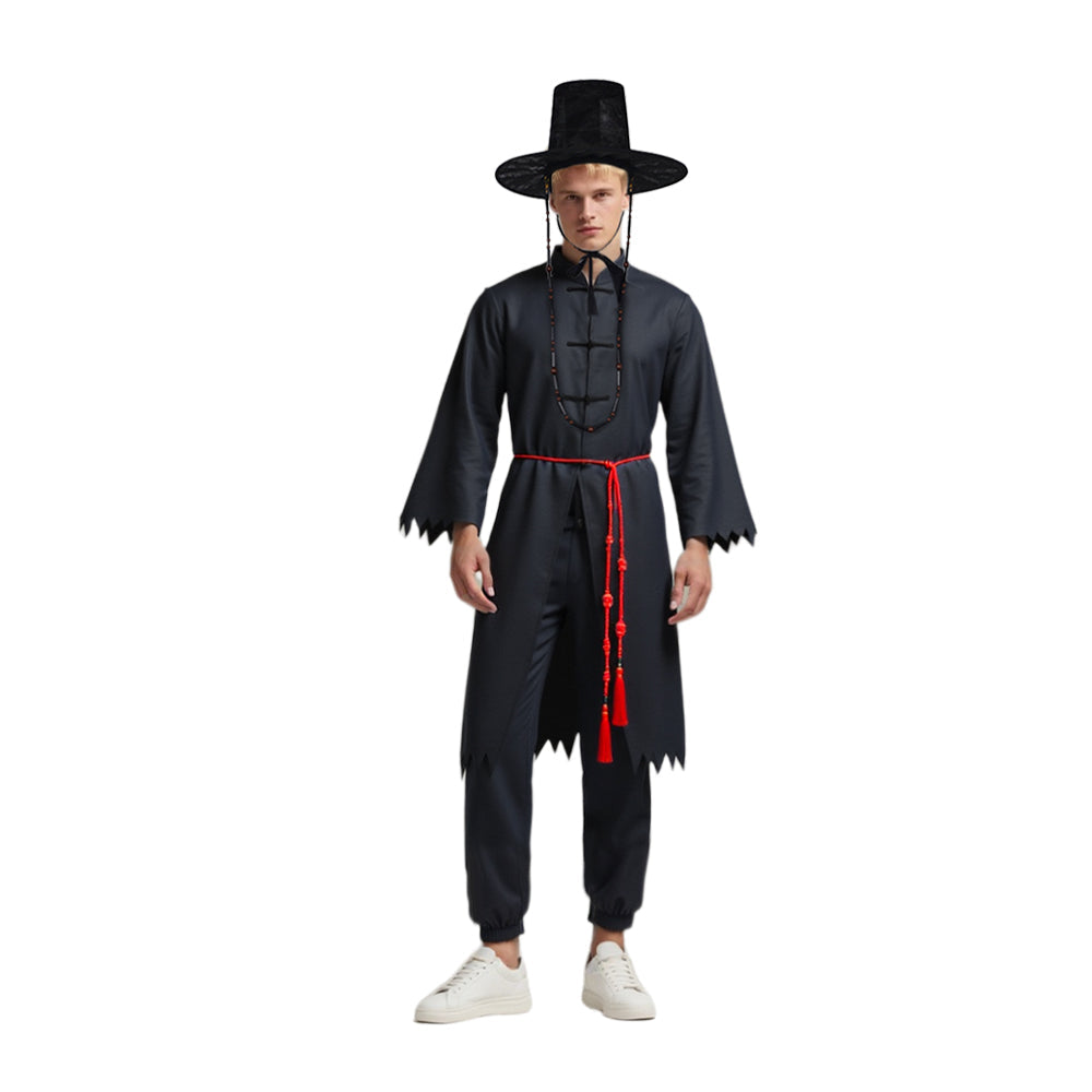 Set de costum de cosplay negru pentru copii