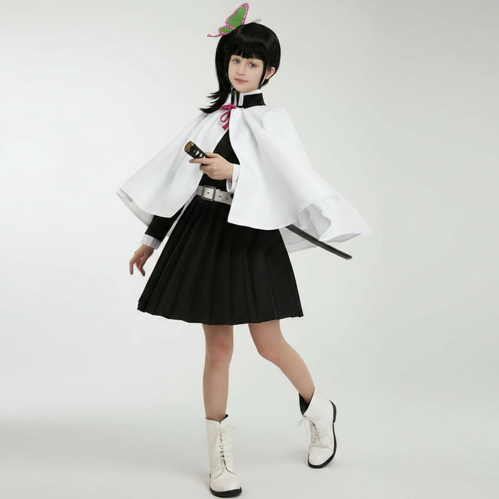 Set complet de costum cosplay din poliester, în stil kimono